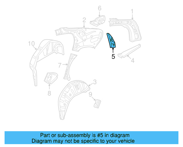 Filler Plate Reinforced Plate 3C8-809-819 - View 3