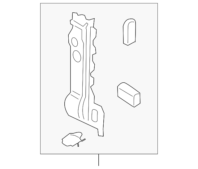 Pillar Reinforced 1J9-809-204 - View 11
