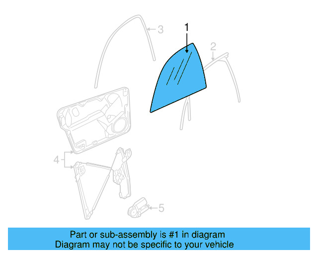 Door Glass 3B4-845-201