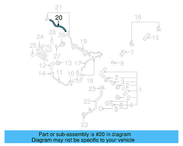 Inlet Hose 1K0-122-447-EQ - View 21
