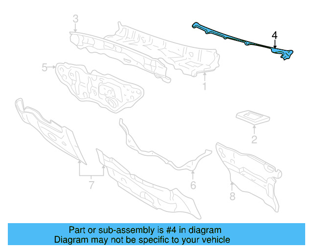 Plate Reinforcement 1H0-803-159 - View 2