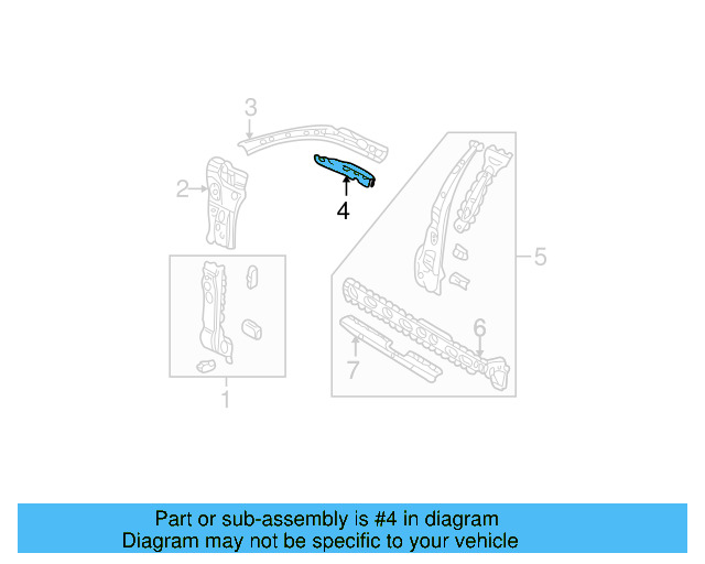 Reinforced Plate 1J0-809-449-A - View 3