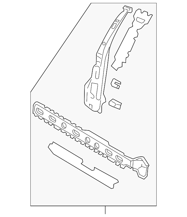 Inner Center Pillar 1J4-809-220-G - View 3