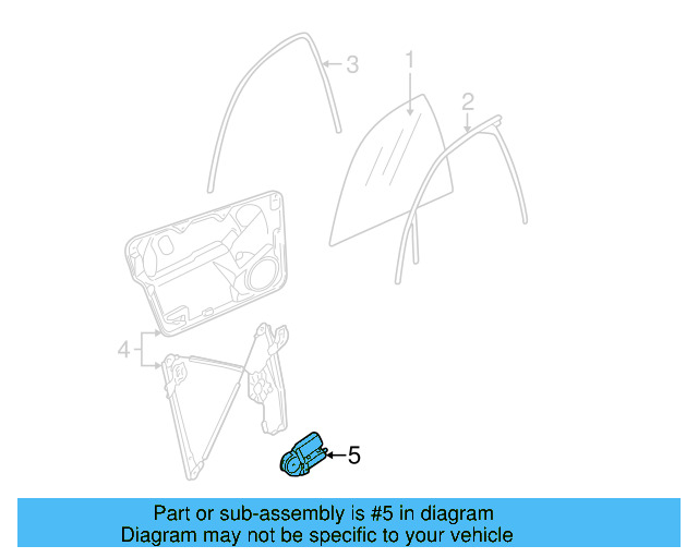 Window Motor 1C0-959-802-A-009