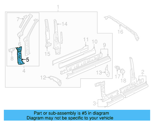 Inner Pillar 1E0-809-674-A