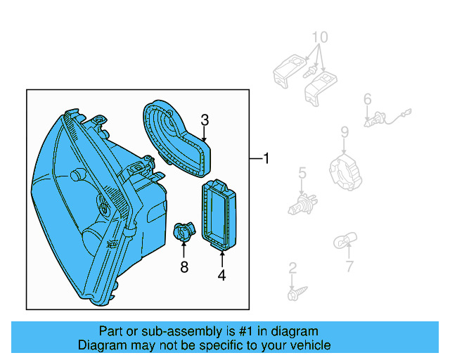 Headlamp Assembly 1J5-941-018-BL