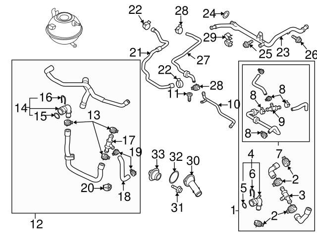 Engine Water Pump Housing O 038-121-119-B - View 2