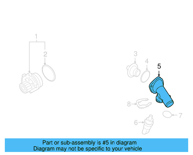 Thermostat Housing 038-121-121-D - View 14