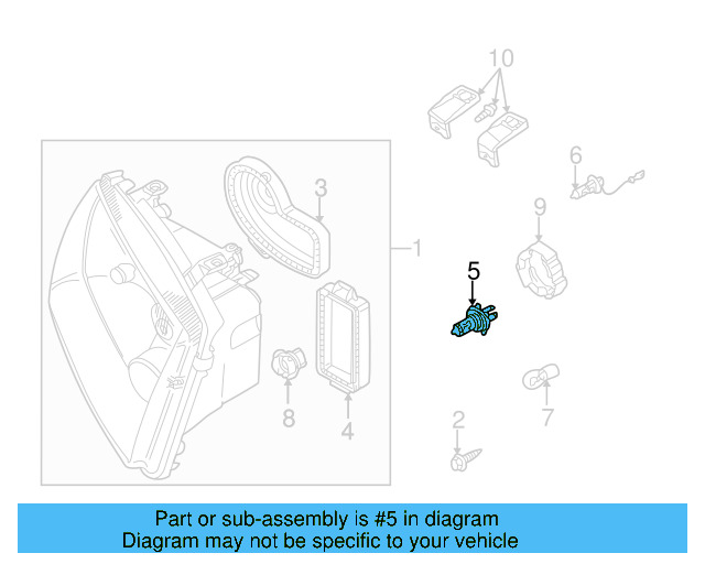 Fog Lamp Bulb N-017-762-2 - View 8