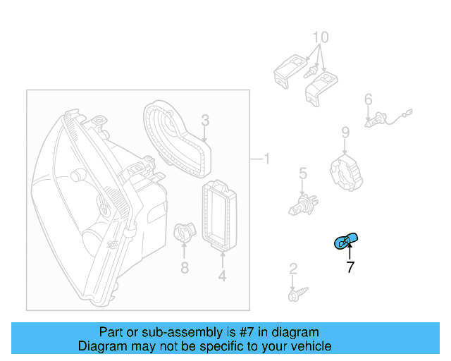 Signal Lamp Bulb N-104-759-03 - View 4