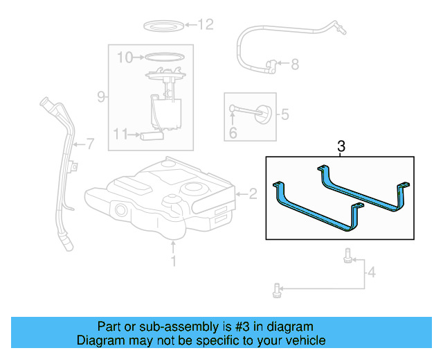 Mount Strap 7B0-201-654 - View 3