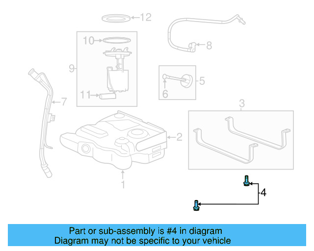 Mount Strap Bolt WHT-004-418 - View 3