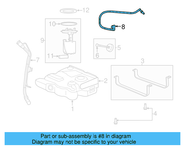 Vent Tube 7B0-201-931-A - View 3
