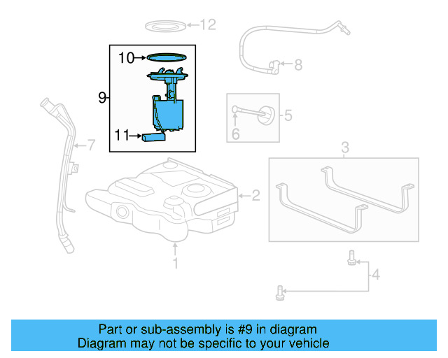 Fuel Pump Assembly 7B0-919-051-A - View 3