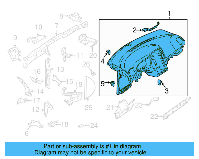 Instrument Panel 5K1-857-001-B-81X - View 5