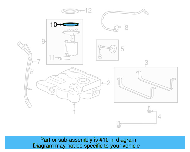 Fuel Pump Assembly O WHT-004-548 - View 3