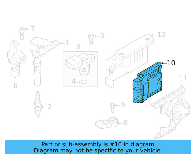 Engine Control Module (ECM) 03H-906-026-T-3CN - View 7