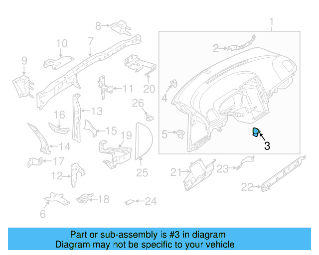Side Cover Clip 1K0-867-388-A - View 78