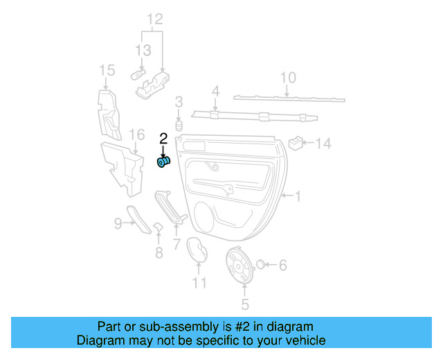 Door Trim Panel Clip 3B0-868-243 - View 27