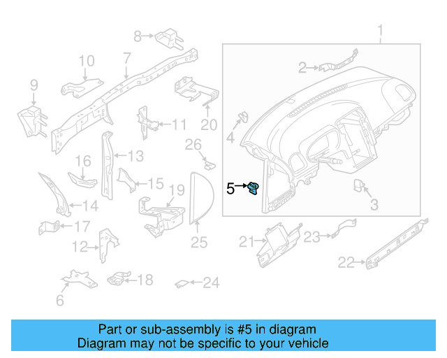 Instrument Panel Plug 1T0-857-489 - View 20