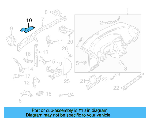 Lower Support 1K0-857-392 - View 5