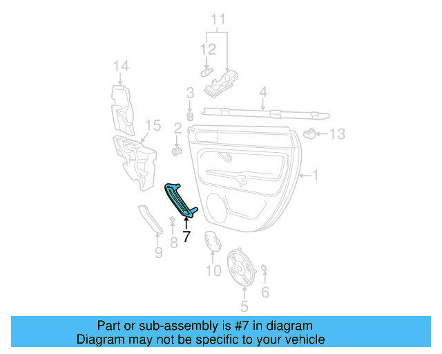 Speaker Grille 3B0-868-149-U71 - View 18