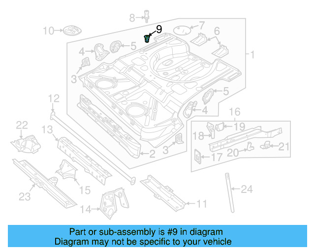 Mount Bracket Retainer Nut N-106-185-01 - View 4