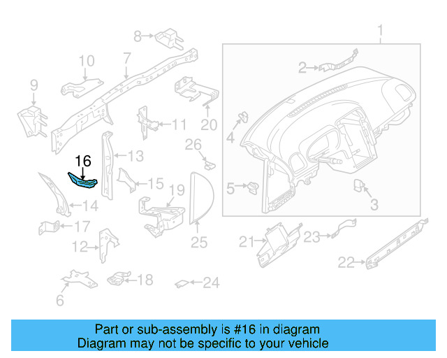 Inner Support 1K1-858-783-B - View 7