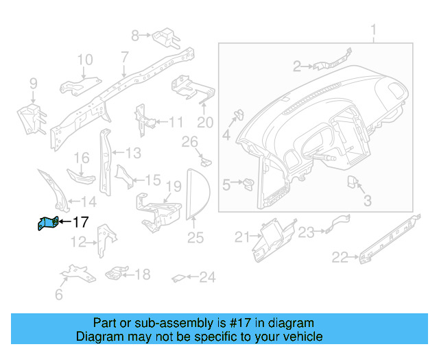 Bracket 6R0-857-117 - View 17