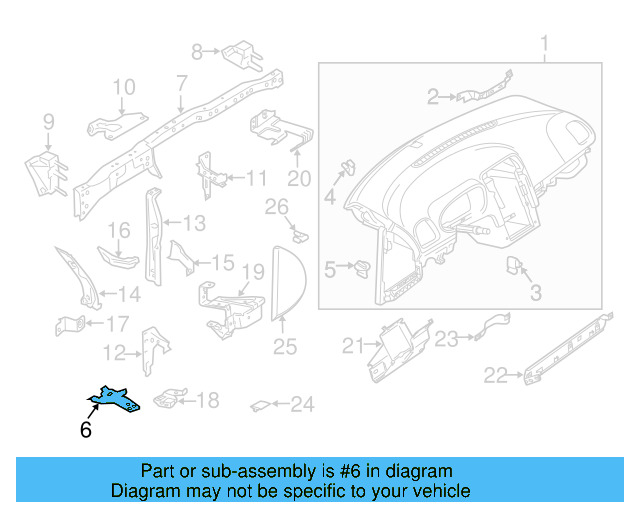 Bracket 6R0-857-117 - View 8