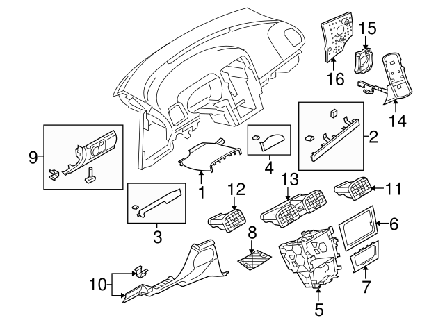 Instrument Panel Plug 1T0-857-489 - View 100