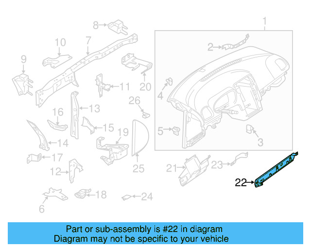 Lower Support 1K0-857-392 - View 3