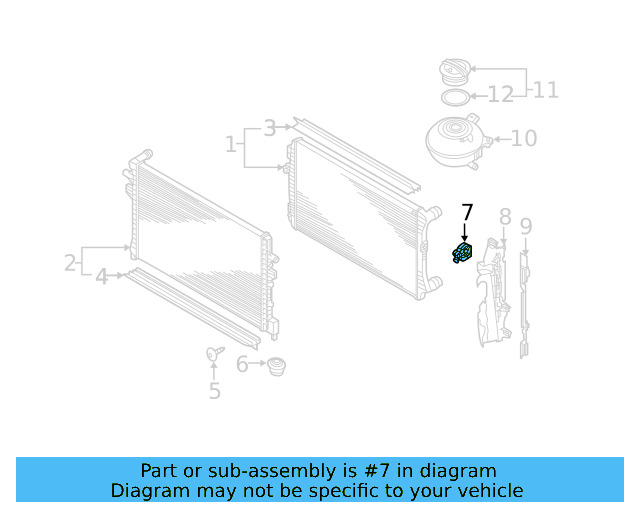 Mount Bracket 5Q0-121-367-G - View 6