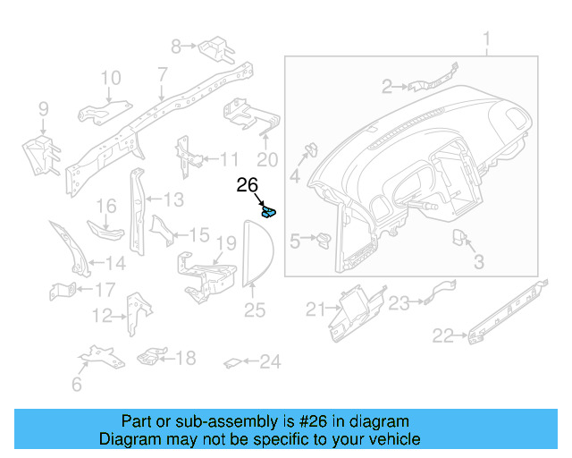 Trim Molding Clip 4A0-853-107 - View 12
