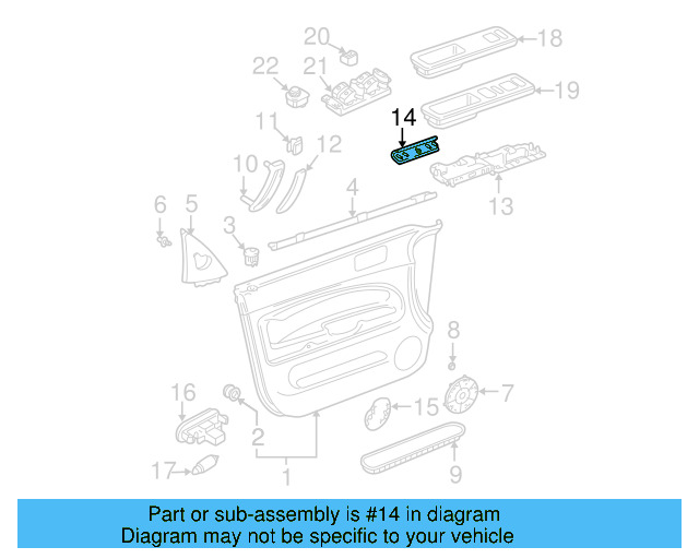 Switch Bezel 3B1-867-171-F-FEQ - View 26
