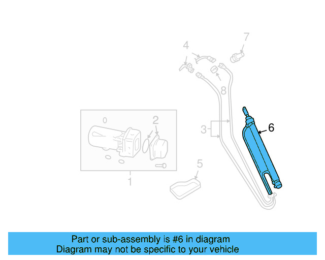 Convertible Top Strut 1Y0-871-678-A - View 6