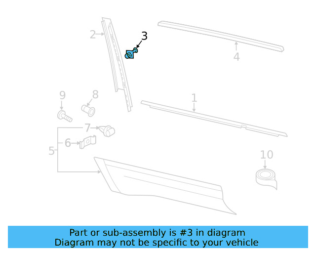 Applique Rivet 6R0-839-829-D - View 33