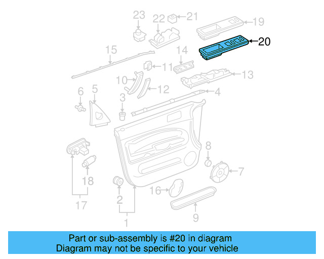 Switch Bezel 3B1-867-171-C-SDK