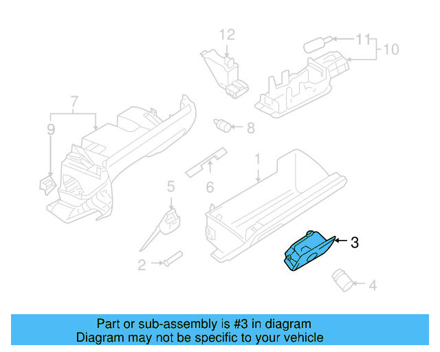 Glove Box Handle 1K1-857-147-E-81U