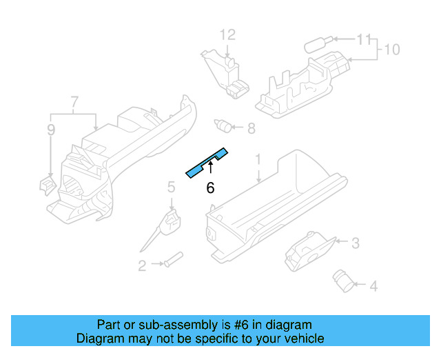Glove Box Door Cover 1K1-857-135 - View 23