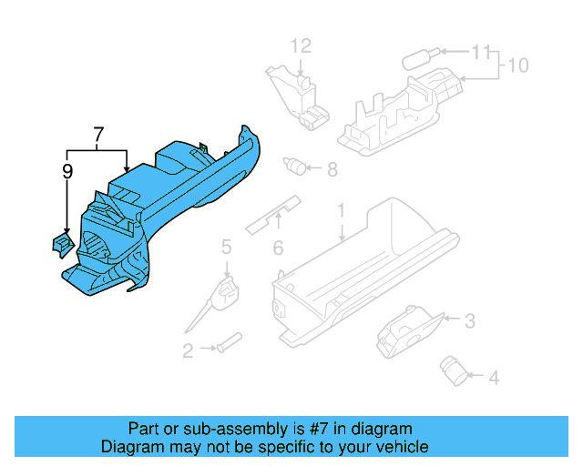 Knee Bolster 1K1-857-114-T-82V