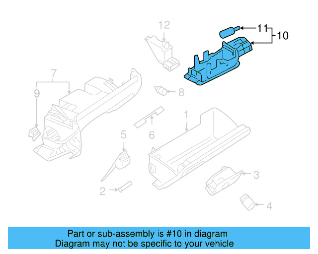 Glove Box Lamp 7L0-947-415 - View 54