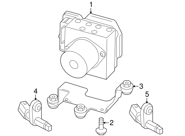 ABS Modulator Bracket 5N0-614-235-C - View 2