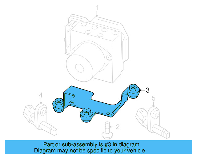ABS Modulator Bracket 5N0-614-235-C - View 3
