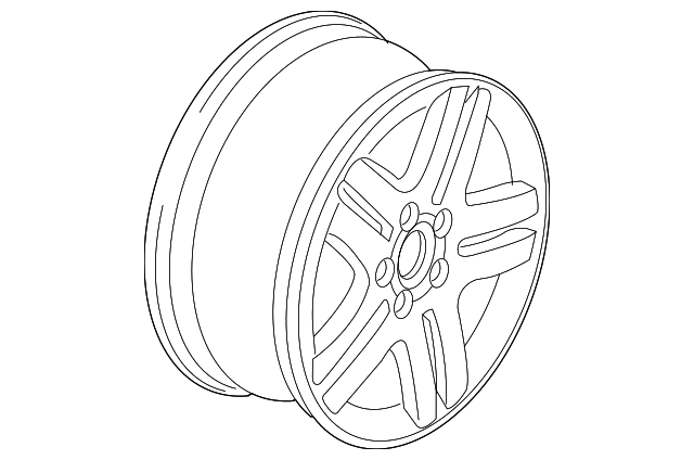 Wheel, Alloy 1C0-601-025-BA-8Z8 - View 2