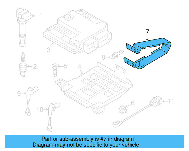Engine Control Module (ECM) Bracket 6Q0-907-500-C - View 65