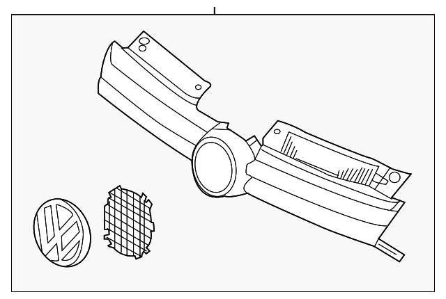 Grille 5K0-853-651-AL-QWA - View 2
