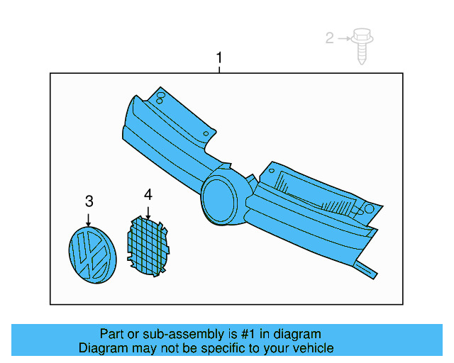 Grille 5K0-853-651-AL-QWA - View 6