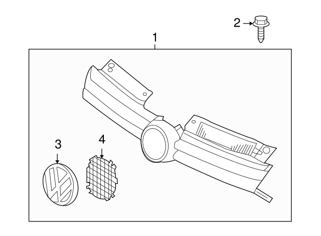 Emblem Screen 5K0-853-343-H81 - View 13