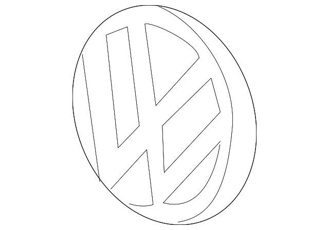 Emblem Screen 5K0-853-343-H81 - View 2